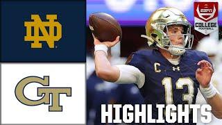 Notre Dame Fighting Irish vs. Georgia Tech Yellow Jackets | Full Game Highlights | ESPN CFB