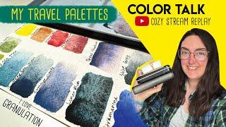 Talking about watercolor, swatching my favorites, & creating my travel palettes for upcoming trip!