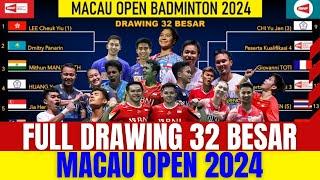 PUTRI KW TARGET JUARAA‼️ Drawing Babak 32 Besar Macau Open 2024..!! Indonesia Targetkan Harus Juara.