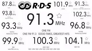 Radio Data System [ RDS PS ] Text on Singapore & Malaysia FM Stations