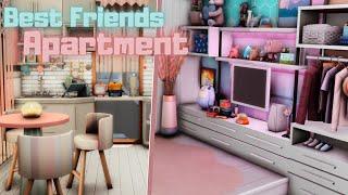 Best Friends Apartment - Stonestreet Apartments | The Sims 4 - Stop motion speed build (No CC)