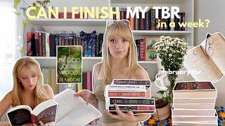 Can I finish my February TBR in a week?! *reading vlog*