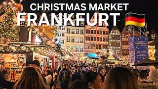 Frankfurt  Christmas Market 2024 - German Christmas Market Walking Tour 4K