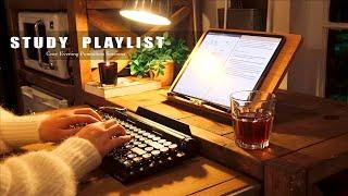  3-HOUR STUDY MUSIC PLAYLIST/ relaxing Lofi / Cozy Evening DEEP FOCUS POMODORO TIMER/ Study With Me