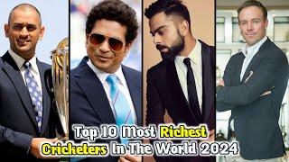 Top 10 Most Richest  Cricketers In The World 2024 || Know With Monik