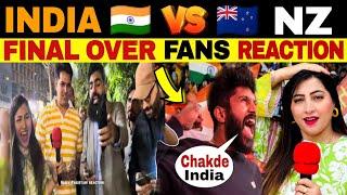 IND VS NZ FINAL OVER FANS LIVE REACTION | IND VS NZ FINAL MATCH