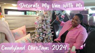 Pink Candyland Whimsical Christmas Inspiration 2024 | Decorate My Van With Me | Where is Tiffany