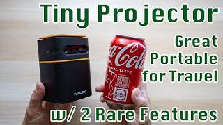 Fatork Mini Projector with Build-in Battery | Two Features Rare on a Tiny Projector