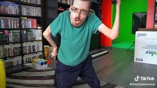 Ricky Berwick shooting himself in the balls with a BB Gun