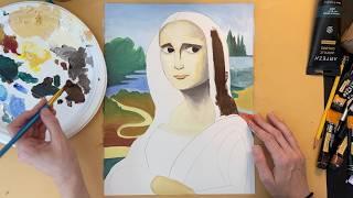 How to Paint the Mona Lisa | Easy Art for Beginners