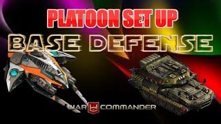 War Commander Base Defense Update / Platoon Set Up .