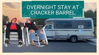 Overnight parking at Cracker Barrel | travel vlog