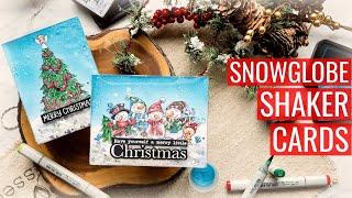 Snowglobe Shaker Cards, Trinity STAMPtember Set