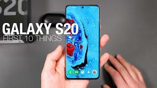 GALAXY S20:  First 10 Things to Do!