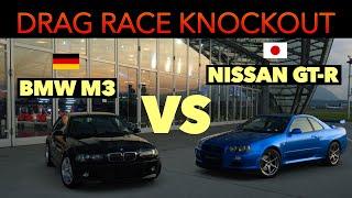 Drag Race Knockout: 2003 BMW M3 vs 2002 NISSAN GT-R | Episode 2