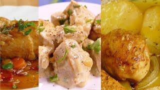 4 recetas de POLLO faciles y RAPIDAS de hacer