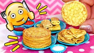 How to make pancakes for dolls! How to make polymer clay food ! ANNA OSKINA