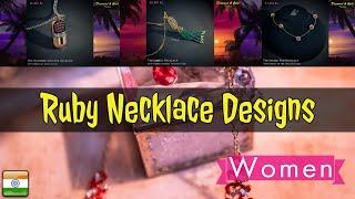 Latest Ruby Necklace Set Designs With Price #DGEXP