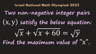 Israel National Math Olympiad 2023 Question | Can you solve this?