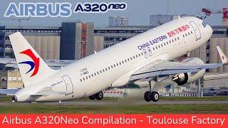 AIRBUS A320NEO Compilation, Airbus Toulouse Factory & Flight test (2024)