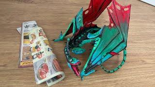 Drache aus Zeitung basteln/making a dragon out of newspaper