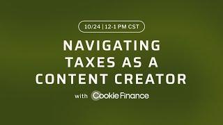 Navigating Taxes as a Content Creator