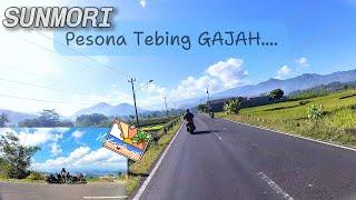 Sunmori explore Tebing gunung gajah bareng bocil...#explore ...#motovlog