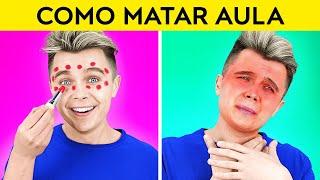 MELHORES FORMAS DE MATAR AULA || Truques Engraçados e Pegadinhas, por 123 GO! TRENDS