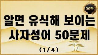 알면 엄청 유식해 보이는 사자성어 퀴즈 50문제1/4