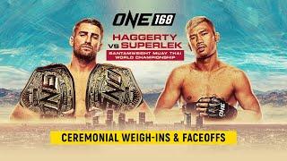 ONE 168: Denver | Ceremonial Weigh-ins & Faceoffs | Prime Video - September 5, 2024