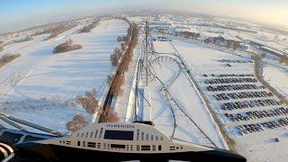 Hyperion Mega Coaster - POV - Winter Kingdom - SNOW RIDE - 2022 - Energylandia | Poland | 4K