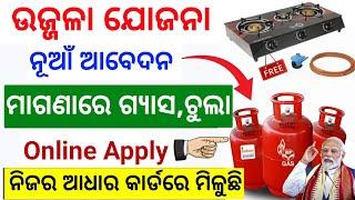 Ujjwala yojana online apply | ujjwala yojana 2025 free gas cylinder Odia