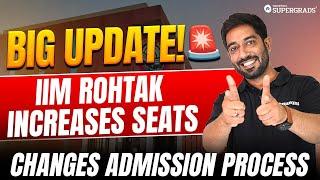  Big Update: IIM Rohtak Increases IPM Seats & Changes Admission Process 