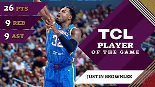 Justin Brownlee (26 PTS) | TCL Player Of The Game | LAT vs PHI | FIBA OQT 2024 Latvia