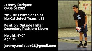 Jeremy Enriquez 2019 HP Championships Volleyball Highlights