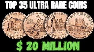 TOP 35 SURE RARE HIGH PRICE PENNIES! WORTH MONEY