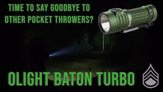 Olight Baton Turbo - The Only Pocket Thrower You Need?!