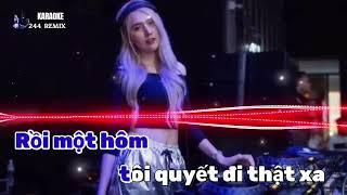 KARAOKE CÔ HÀNG XÓM TONE NAM REMIX