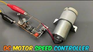 DC Motor Speed Controller Simple Circuit Diy Electronics Project