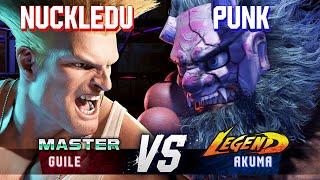 SF6 ▰ NUCKLEDU (Guile) vs PUNK (Akuma) ▰ High Level Gameplay