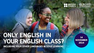 Live Event: Only English in your English class?