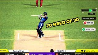 70 need of 30 bowl in dream cricket 24||gameplay and control like fifa quality,thnx dream cricket 24