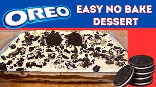 Irresistible NO-BAKE OREO DESSERT - An EASY Chocolatey Delight!