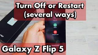 Galaxy Z Flip 5: How  to Turn Off or Restart (several ways)