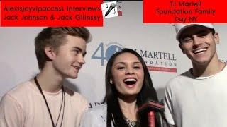 Jack Johnson And Jack Gilinsky Interview With Alexisjoyvipaccess - TJ Martell Family Day NY