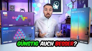 Wichtig vor dem Kauf! Günstige RGB Gaming Beleuchtung Govee vs Nanoleaf vs Hue! + Black Friday Deal