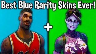 10 BEST 'RARE' SKINS OF ALL TIME! (Fortnite Best Blue Rarity Skins)