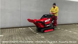 HERNYÓTALPAS MINI DÖMPER   MOTOROS TALICSKA   PowerPac RD 620