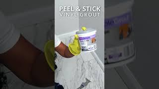 Can You Grout PEEL AND STICK Tile? #shorts