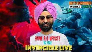  FINALLY BGMI 3.4 UPDATE IS HERE | Invincible LIVE #shorts #shortsfeed #bgmilive #pubglive